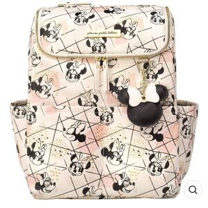 Shimmery Minnie Method Backpack and Companion Diaper Changer Clutch